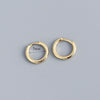 Stainless Steel Minimalist Huggie Hoop Earrings