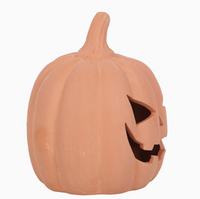 Terracotta Jack-o-Lantern Tealight Holder