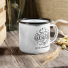 Unique couple gift, Engagement Gift, Customizable Wedding Mug, Personalized Mountain Camping Mug, newly engaged couple campfire, 11oz