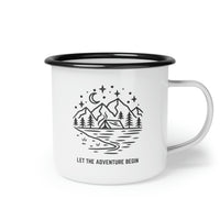 Unique couple gift, Engagement Gift, Customizable Wedding Mug, Personalized Mountain Camping Mug, newly engaged couple campfire, 11oz