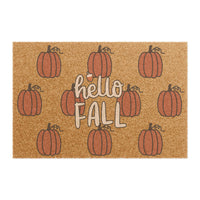 Hello Fall Pumpkin Pattern | Fall Doormat | Hello Fall Mat | Cute Pumpkin Fall Door Mat | Fall Autumn Decor Gift | Home Doormat| Family Gift