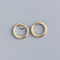 Stainless Steel Minimalist Huggie Hoop Earrings