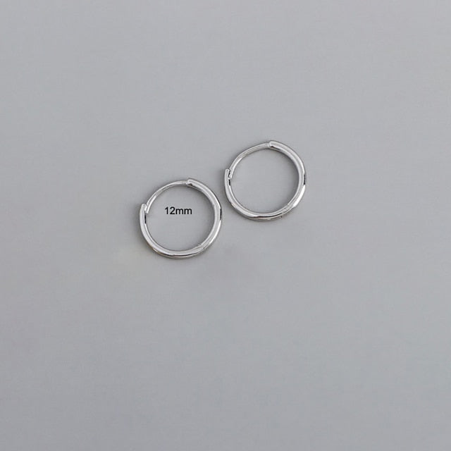 Stainless Steel Minimalist Huggie Hoop Earrings