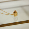 Camrose 18k Gold Plated pendent, gold rectangle pendent, gold pendent, gold rectangle necklace, stardust pendent, Emerald Cut Necklace