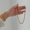Gold Rope Twist Chain, Chunky Rope Necklace, Gold Rope Chain, Gold Twist Chain, Gold Rope Chain Necklace, Twist Necklace, Chunky Gold Chain