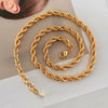 Gold Rope Twist Chain, Chunky Rope Necklace, Gold Rope Chain, Gold Twist Chain, Gold Rope Chain Necklace, Twist Necklace, Chunky Gold Chain