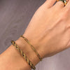 Gold Rope Bracelet, Rope chain, Statement bracelet, Twisted chain bracelet, Gold bracelet for women, Chunky bracelet, Layering bracelet