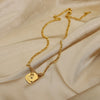 I'm Speaking 18k Gold Pendent, Feminist Jewelry, Female Body Necklace, Body Positivity Necklace, Abstract face