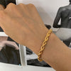 Gold Rope Bracelet, Rope chain, Statement bracelet, Twisted chain bracelet, Gold bracelet for women, Chunky bracelet, Layering bracelet
