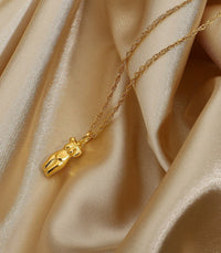 She Gold Pendent, Gold Mantra Necklace, Female Body Necklace, Body Positivity Necklace