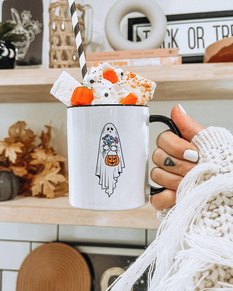 Pumpkin Ghost Coffee Mug